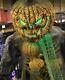 Halloween 7ft Animated Root Of Evil Scarecrow Lifesize Prop Haunted Pumpkin Head