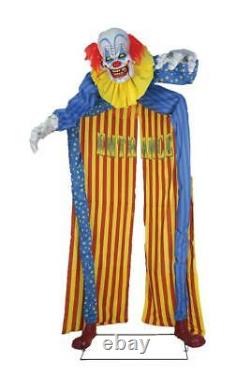 Halloween Animated 10' LOOMING CLOWN LifeSize Haunted House Outdoor Prop Archway