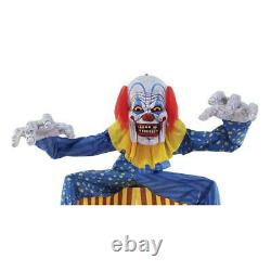 Halloween Animated 10' LOOMING CLOWN LifeSize Haunted House Outdoor Prop Archway