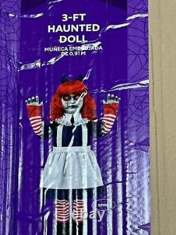 Halloween Animated Haunted Doll 3-Ft. Tall New In Box