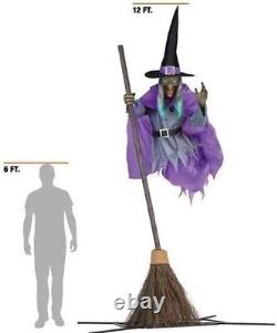 Halloween Animated Hovering Witch Animatronics Halloween Decorations Outdoor hot