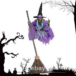 Halloween Animated Hovering Witch Animatronics Halloween Decorations Outdoor hot