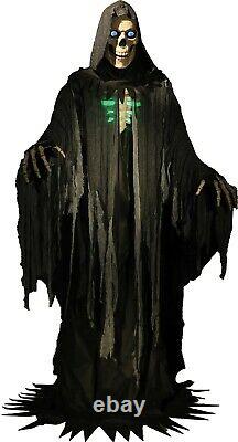 Halloween Animated Lifesize 10' Towering Reaper Prop Haunted House NEW