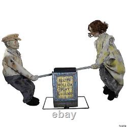 Halloween Animated Playground See Saw Victorian Dolls Prop Haunted House HORROR