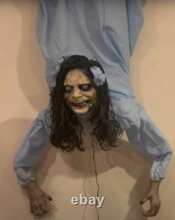 Halloween Animated Possessed Wall Hanging Girl Prop Horror Exorcist Look
