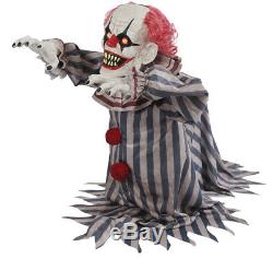 Halloween Animated SCARY JUMPING CREEPY CLOWN Prop Haunted House Pre-Order NEW