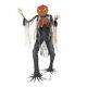 Halloween Animated Scorched Pumpkin Scarecrow Animated Life Size Prop