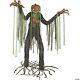 Halloween Animatronic 7' Lifesize Root Of Evil Scarecrow Pumpkin Prop New