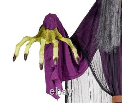 Halloween Animatronic 9 Foot WITCH Gemmy Big Lots LED & Sound Prop Sold Out