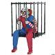 Halloween Animatronic Caged Clown Walk Around Prop Seasonal Visions New
