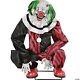 Halloween Animatronic Crouching Red Clown Prop Seasonal Visions New