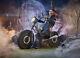 Halloween Animatronic Harley Davidson Motorcycle Riding Reaper Discontinued Rare