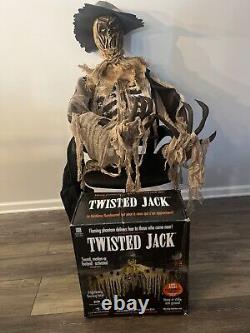 Halloween Animatronic Twisted Jack Flaming Face Animated Scarecrow Tekky Toys