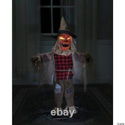 Halloween Creepy Animatronic 36 Twitching Scarecrow Prop Seasonal Visions NEW