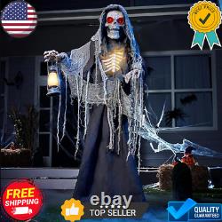 Halloween Decor 67'' Giant Skeleton LCD Eyes NEW IN HAND VERY FAST FREE SHIPPING