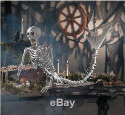 Halloween Decoration Original Mermaid Life-Size Skeleton Halloween Outdoor Decor