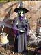 Halloween Decoration Prop Old Lady Witch With Candy Tray Life Size Works