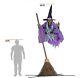 Halloween Decorations Outdoor 12 Ft Animated Hovering Witch Animatronics Sound