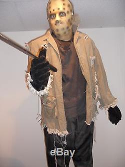 Halloween Gemmy Signed by Jason Friday the 13th Animatronic Prop Life Size NJ PU