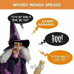 Halloween Ghost Standing Scary Witch Wanda for Outdoor Indoor Decoration 5' 4''H