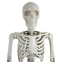 Halloween Giant Poseable Skeleton Decoration Bone Color 10 ft Poseable Arms