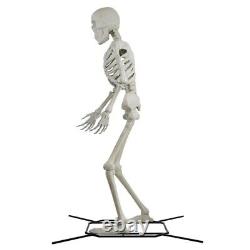 Halloween Giant Poseable Skeleton Decoration Bone Color 10 ft Poseable Arms