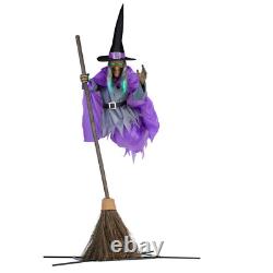 Halloween Giant Sized Prop Animatronic 12 Ft. Hovering Witch Motion Activated