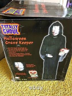 Halloween Grave Keeper Brand New Rare Htf Gemmy Prop Totally Ghoul Morbid