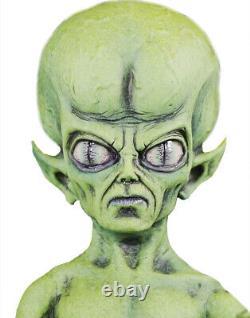 Halloween Green Martian Prop UFO Alien Lifesize Area 51 Roswell Poseable 4 FT