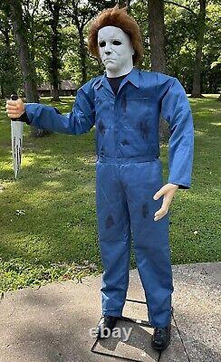 Halloween H20 Gemmy Lifesize MICHAEL MYERS. Animatronic 6ft Works Great