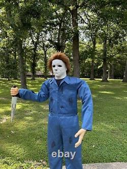 Halloween H20 Gemmy Lifesize MICHAEL MYERS. Animatronic 6ft Works Great