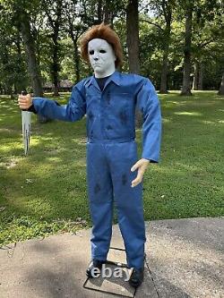 Halloween H20 Gemmy Lifesize MICHAEL MYERS. Animatronic 6ft Works Great