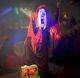 Halloween Haunted Living 7-ft Bluetooth Reaper Band Led Singer Animatronic