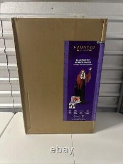 Halloween Haunted Living 7ft Bluetooth Reaper Band LED Singer Animatronic NIB