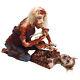 Halloween Haunters Large Scary Zombie Ghoul Woman Eating Heart Prop Decoration