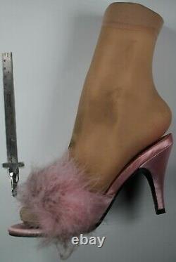 Halloween Hooker Prop Pink Nylon Left Foot Small Shoe Size 5 Dusty