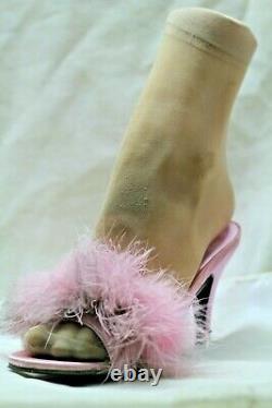 Halloween Hooker Prop Pink Nylon Left Foot Small Shoe Size 5 Dusty
