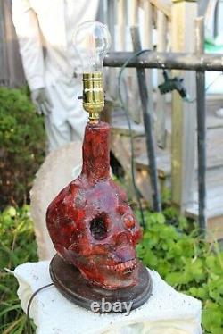 Halloween Horror Skull Lamp Light New Head Decor Lamp/Light House