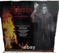 Halloween II Animated Michael Myers Decoration 6.6ft Animatronic Used Once