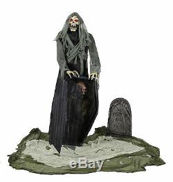 Halloween Life Size Animated Graveyard Reaper Prop Decoration Haunted House