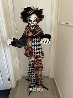 Halloween Life Size Creepy Scary Clown Animated Party Prop