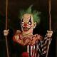 Halloween Life Size Swinging Chuckles Clown Animated Prop Haunted Decor Outdoor