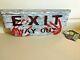 Halloween Prototype Exit Way Out Sign. Makes Sounds And Lights Up Red