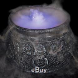 Halloween Party Witches Cauldron Mister Smoke Fog Machine Colour Changing Prop