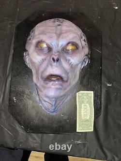 Halloween Prop Alien Being Wood Wall Plaque. Custom Made By Fx Artist. Area 51