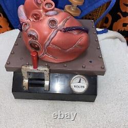 Halloween Prop Animated Beating Heart Electric Heart Sci Lab Prop. Gemmy. Rare