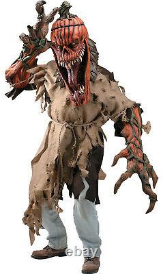 Halloween Prop Bad Seed Pumpkin Head Creature Reacher Costume Mask Mens