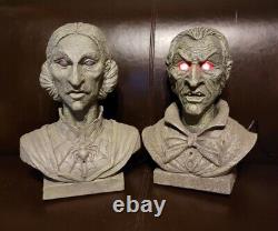 Halloween Prop Interactive Animated Talking Busts Eyes Light up 16