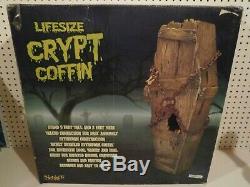 Halloween Prop Spirit 5 Foot Life Size Crypt Coffin Haunted House Cemetery