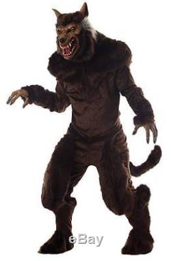 Halloween Prop Werewolf Adult Deluxe Mask And Costume